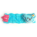 Blue bear with blue lace hairband for children