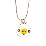 White piggy pendant necklace