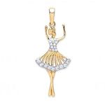 Tanzende Ballerina mit Strass